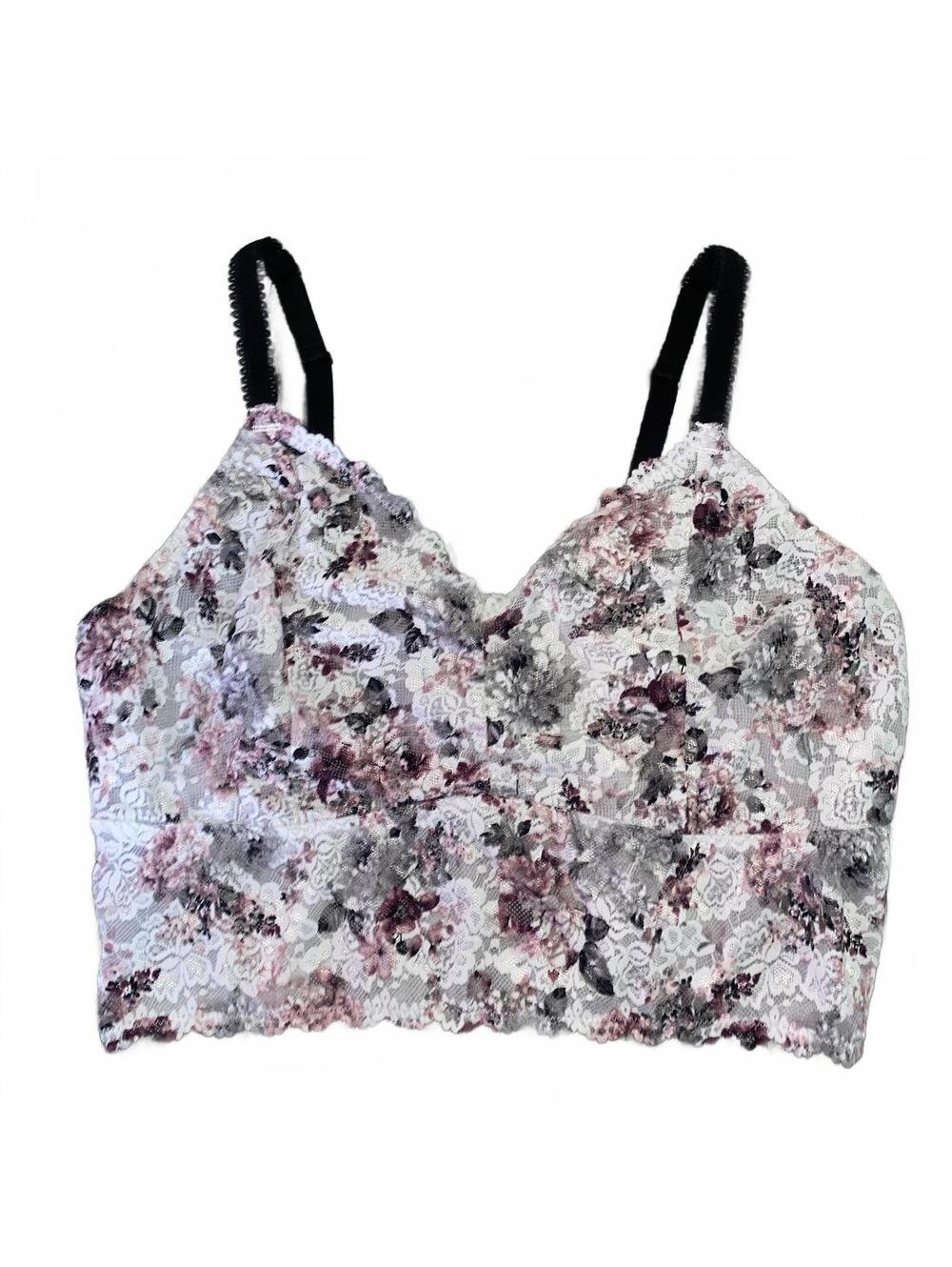 Y2K Torrid Floral Lace Lingerie Cami Bralette Size 3 Plus Size Romantic